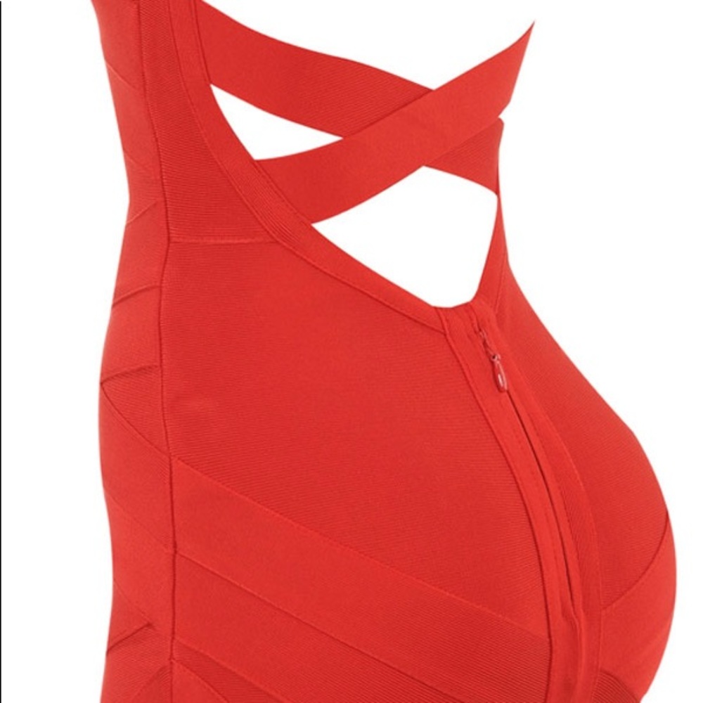 HOUSE OF CB red bandaid dress
